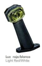 Aspock 40169004 - PILOTO LATERAL POSICIÓN LED ASPOCK 24V. ROJA/BLANCA
