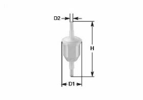 Clean Filters MBNA006 - FILTRO DE COMBUSTIBLE