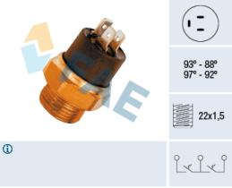 Fae 37850 - TERMOCONTACTO DOBLE VENTILADOR O 2