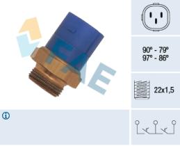 Fae 38170 - TERMOCONTACTO DOBLE VENTILADOR O 2