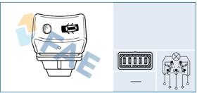 Fae 61250 - PULSADOR BLOQUEO PUERTAS