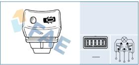 Fae 61250 - PULSADOR BLOQUEO PUERTAS