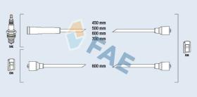 Fae 83030 - CABLE BUJIA ANTIPARASITARIO