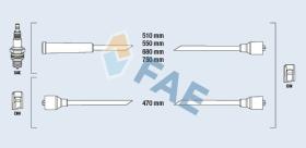 Fae 83060 - CABLE BUJIA ANTIPARASITARIO