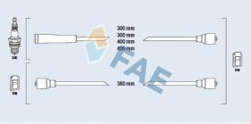 Fae 83140 - CABLE BUJIA ANTIPARASITARIO