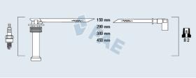 Fae 85125 - CABLE BUJIA ANTIPARASITARIO