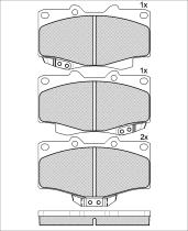 Icer Brakes 141007 - JGO.PASTILLAS S/AMIANTO