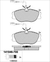 Icer Brakes 141046700 - JGO.PASTILLAS,FURGONETA/TURISMO