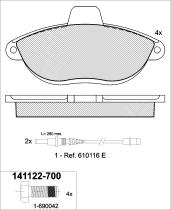 Icer Brakes 141122700 - JGO.PASTILLAS