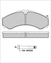 Icer Brakes 141208 - JGO.PASTILLAS,FURGONETA/TURISMO