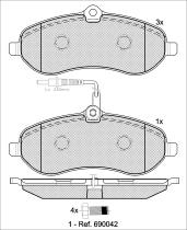 Icer Brakes 141802 - JGO.PASTILLAS