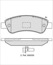 Icer Brakes 141804 - JGO.PASTILLAS