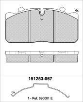 Icer Brakes 151253067 - JGO.PASTILLAS,CAMION-AUTOBUS