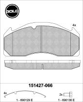 Icer Brakes 151427066 - JGO.PASTILLAS,CAMION-AUTOBUS