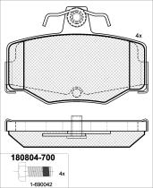 Icer Brakes 180804700 - JGO.PASTILLAS,FURGONETA/TURISMO