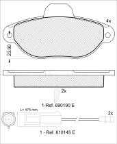 Icer Brakes 180953 - JGO.PASTILLAS FRENO