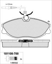 Icer Brakes 181108700 - JGO.PASTILLAS,FURGONETA/TURISMO