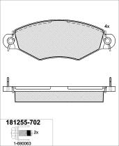 Icer Brakes 181255702 - JGO.PASTILLAS,FURGONETA/TURISMO