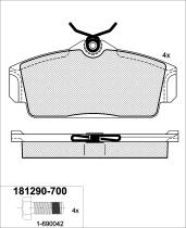 Icer Brakes 181290700 - JGO.PASTILLAS,FURGONETA/TURISMO