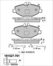 Icer Brakes 181527701 - JGO.PASTILLAS,FURGONETA/TURISMO