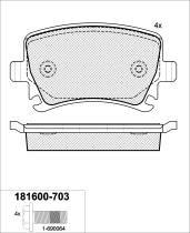 Icer Brakes 181600703 - JGO.PASTILLAS,FURGONETA/TURISMO