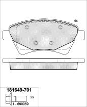 Icer Brakes 181649701 - JGO.PASTILLAS,FURGONETA/TURISMO