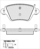 Icer Brakes 181682701 - JGO.PASTILLAS,FURGONETA/TURISMO