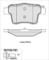 Icer Brakes 181722701 - JGO.PASTILLAS,FURGONETA/TURISMO