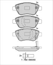 Icer Brakes 181810 - JGO.PASTILLAS