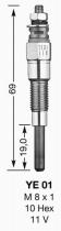 NGK YE01 - CALENTADOR METALICO