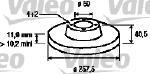 Valeo 186154 - JUEGO DE DISCOS FIAT PUNTO II (X2)