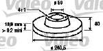 Valeo 186155 - JUEGO DE DISCOS FIAT BRAVO (X2)