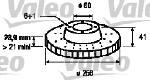 Valeo 186189 - JUEGO DE DISCOS OPEL ASTRA F (X2)