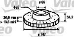 Valeo 186194 - JUEGO DE DISCOS CITROEN SAXO (X2)