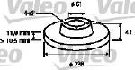 Valeo 186230 - JUEGO DE DISCOS RENAULT R9 R11 (X2)