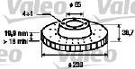 Valeo 186246 - JUEGO DE DISCOS GOLF III (X2)