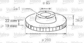 Valeo 186604 - DISCOS F.AUDI A3,SEAT LEON, VW GOLF