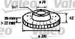 Valeo 186684 - JUEGO DE DISCOS OPEL ASTRA (X2)