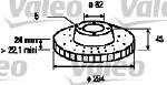 Valeo 186710 - JUEGO DE DISCOS FORD TRANSIT (X2)