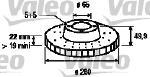 Valeo 186754 - JUEGO DE DISCOS AUDI A3 II (X2)