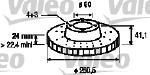 Valeo 186759 - JUEGO DE DISCOS OPEL CORSA C (X2)