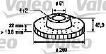 Valeo 186764 - JUEGO DE DISCOS NISSAN MICRA (X2)