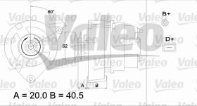 Valeo 433351 - ALTERNADOR INT. CITROEN 'A'