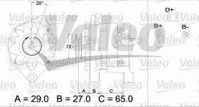 Valeo 433464 - ALTERNADOR INT. RENAULT 'D'