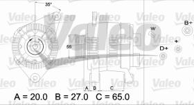 Valeo 436465 - ALTERNADOR INT. RENAULT 'D'