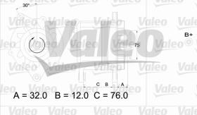 Valeo 436608 - ALTERNADOR INT. DAIHATSU 'D'