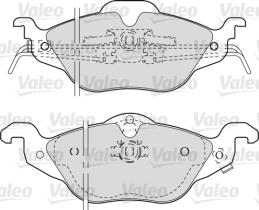 Valeo 598322 - J.PASTILLAS OPEL ASTRA