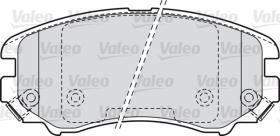 Valeo 598744 - JUEGO PASTILLAS HYUNDAI TUCSON