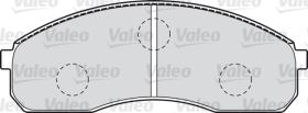 Valeo 598821 - SET 4 PASTILLAS FRENO KIA CARNIVAL