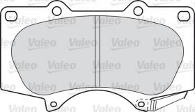 Valeo 598857 - SET 4 PASTILLAS FRENO TOYOTA LANDCR